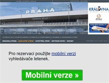 Tablet Screenshot of letenky-praha.cz